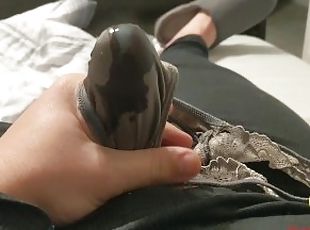 Eating & Cumming In My GF Sexy Used Thong!