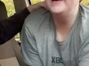 sucking my boyfriend off in the car