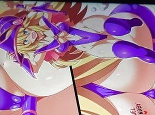 Dark Magician Girl from Yugi-oh using wand JIZZ TRIBUTE