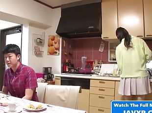 Weird japanese family fuck during dinner jav asian