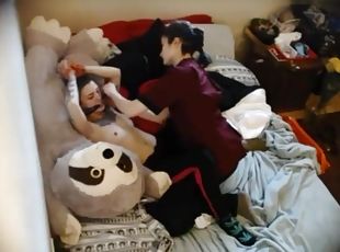 Hidden Cam - Lesbian Bondage from live camera