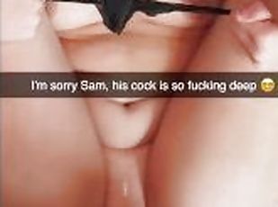 Horny 18 year old cheats and sends to boyfriend on Snapchat - Dorm Room Slut