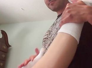 Stepdad Bites  Feet After They Run Together