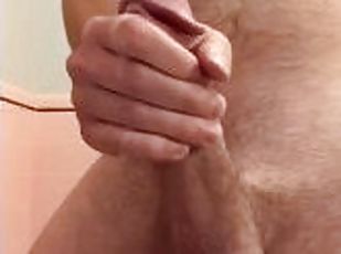 Hot bathroom cumshot