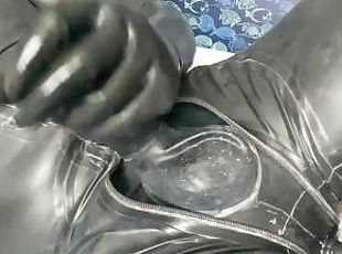 Anal sheath catsuit dildo