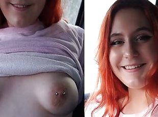 tetas-grandes, pezones, estudiante, amateur, pelirroja, con-piercings, mona, tetas