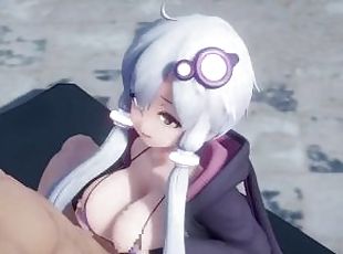 Yuzuki Yukari - Blowjob