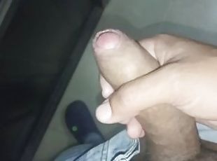 masturbating at the door thinking about the neighbor