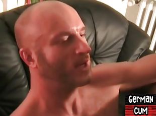 German amateur dilf fucked by jock without condom until cumshot