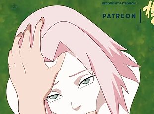 POV SAKURA GIVING SASUKE A BLOWJOB HENTAI NARUTO