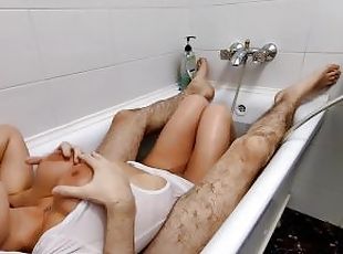 bagno, tettone, orgasmi, mariti, sperma, belle, bagnate, sculacciate