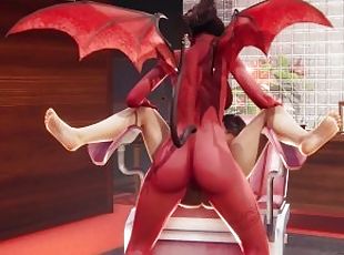 Futa Succubus fucks guy with her Big Demon Cock  Futa Taker POV 3D Hentai Animation