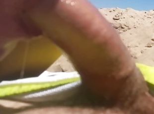 teen sucking my cock on the beach