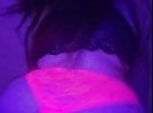 Pawg Wiggles Her Booty In The Blacklight...50% Off Xmas Sale ????