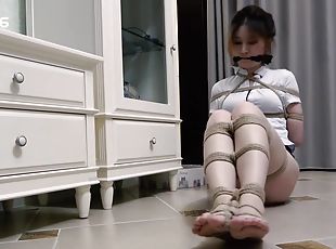 Asian Girl Escaping Bondage