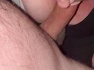 HUGE COCK gets SUCKED and then SHOOTS all over BIG TIT MILF. MASSIVE LOAD.
