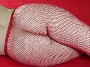 Close Up Crossed Legs Orgasm, Sexy Ass And Legs in Fishnets ~DirtyFamily~