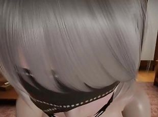 Nier Automata: 2B Destroy pussy without limits