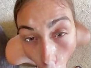Sexy Latina Gets Huge Facial From Bbc And Keeps Sucking ????????????????