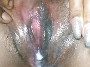 Pussy gets creamy and messy