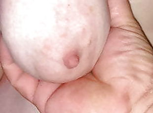 gros-nichons, énorme, masturbation, mamelons, mature, naturel, américaine, seins, seins-flasques