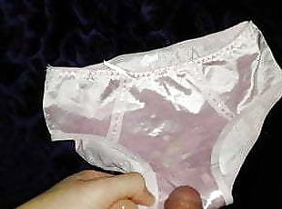 Cum on Shiny Pink Panties