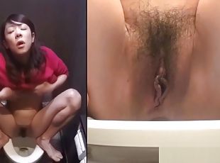 Hairy asian masturbating