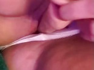 BBW fucks herself with dildo and squirts