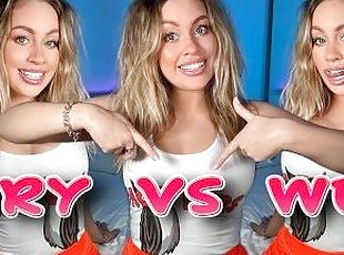 4KDRY VERSUS WET IN HOOTERS OUTFIT