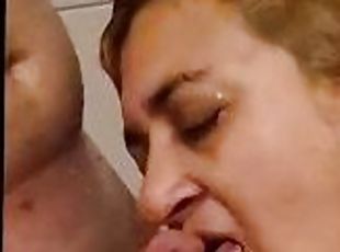 Asian Deepthroat  Blowjob and tits fuck ,cum in my face