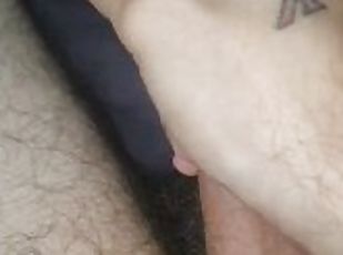 Playing with my HUGE white cock! Cumshot is massive!!
