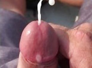 mastürbasyon-masturbation, açıkhava, amatör, üstüneyüzüne-boşalma, birdenbire, meni