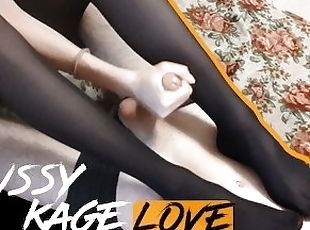 I Asked My Neighbor in Pantyhose to Give Me a BLOWJOB, FOOT FETISH Cum on Her Feet - POV