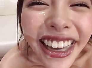 asian, orang-jepun, sex-dalam-kumpulan-groupsex, pov, muka, bukkake, fetish