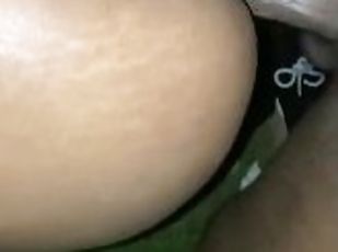 BABE so HORNY PUSSY so WET HER FIRST TIME TAKING DICK OUTSIDE