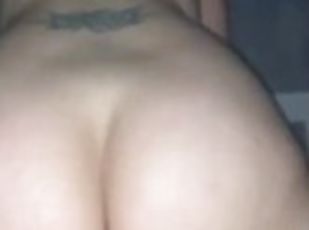 BIG ASS TATTOO MILF RIDES TINY COCK