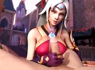 Lian - Paladins Handjob