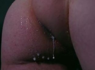 Cum Dripping Out of Ass Pussy
