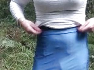 masturbation, en-plein-air, public, amateur, jupe-en-l’air, culotte, britannique, solo