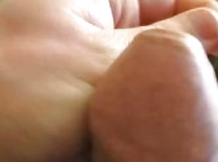 Precum foreskin play uncut bigdick