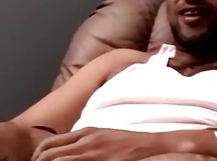 Ebony homo having big white cock for dinner