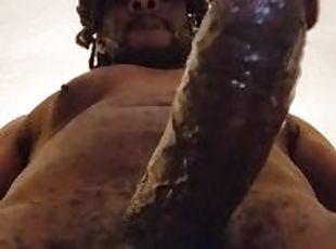 Close up BBC jacking off in your face