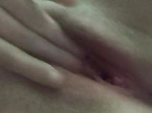 Finger fucking myself in the morning while hubby is at work