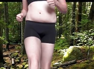 femboy runs to be fit and sexy