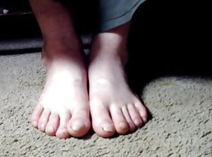 My feet and some baggy pants