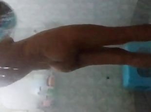 banhos, amador, adolescente, indiano, câmara, webcam, fantasia, chuveiro, sozinho, morena