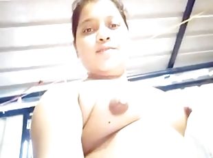 Chubby Bhabhi Topless Show Selfie Cam Video