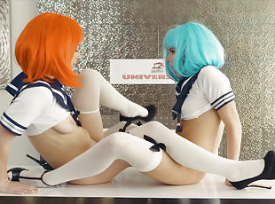 Lacey Channing and Scarlett Sage anime cosplay