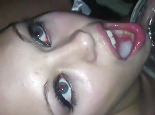 Amateur slut crazy bukkake and gokkun fetish porn video