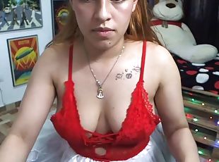 Dancing latina in white skirt and stocing - Homemade Sex